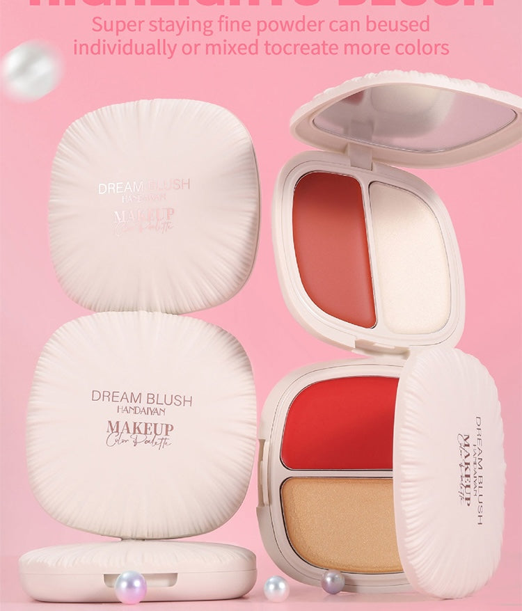 Rubor + Iluminador En CremaDream Blush Duo Handaiyan