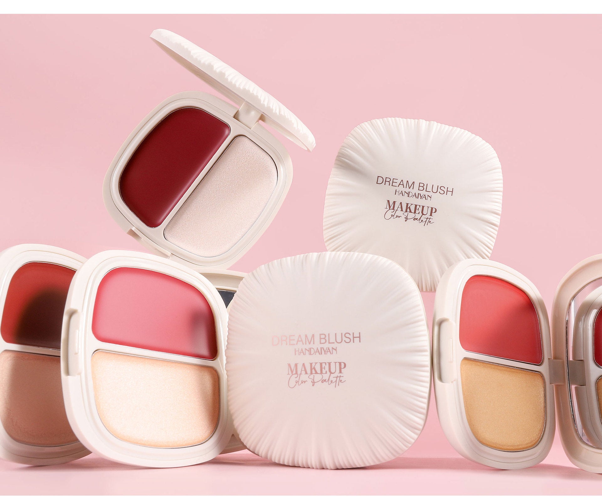 Rubor + Iluminador En CremaDream Blush Duo Handaiyan