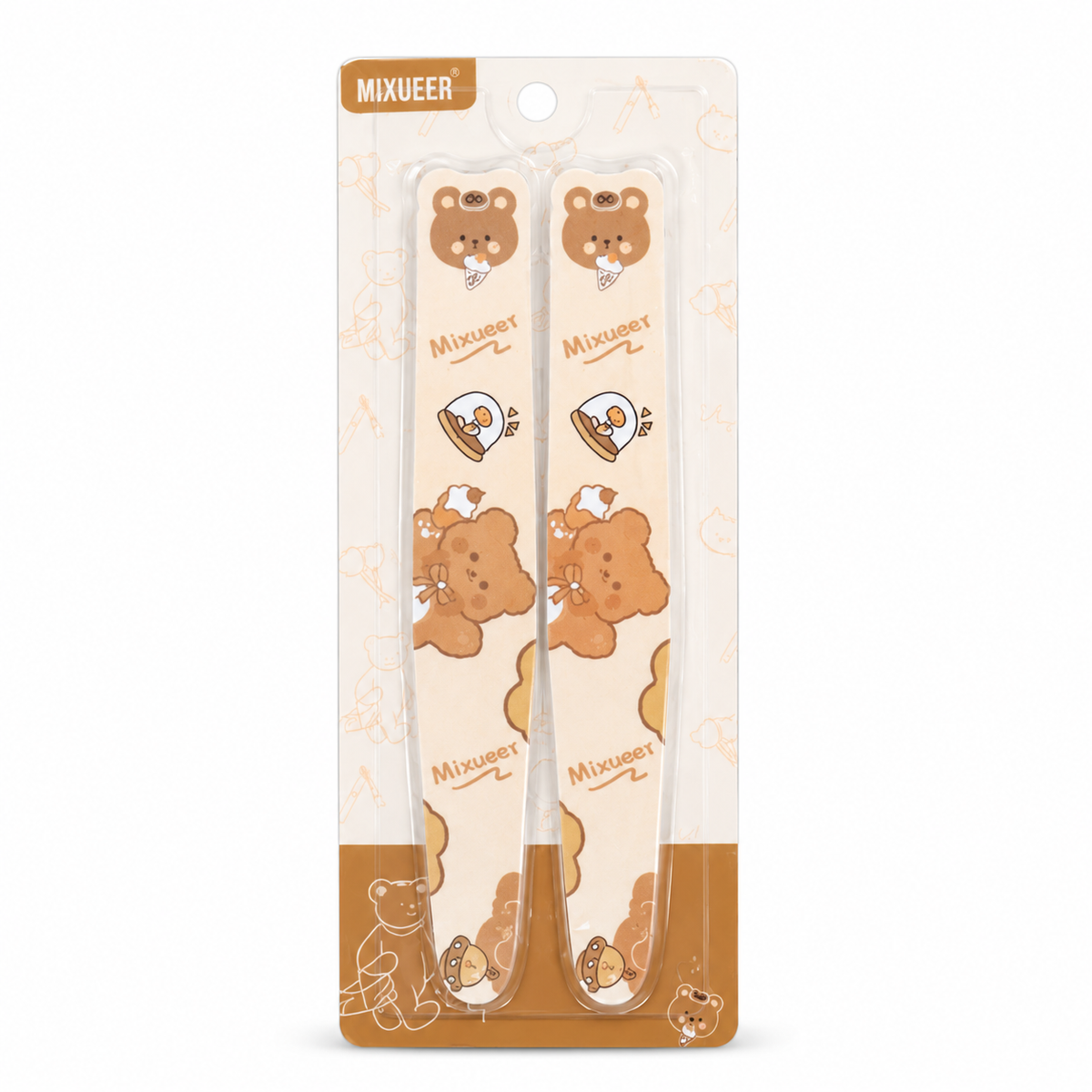 LIMAS X2 PARA UÑAS - DISEÑO OSITO MIXUEER