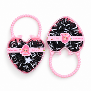 SET DE CAUCHITOS PARA CABELLO ESTUCHE CORAZÓN