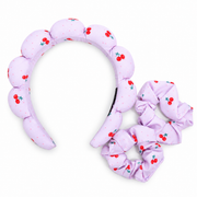 SET DIADEMA Y SCRUNCHIES CHERRY