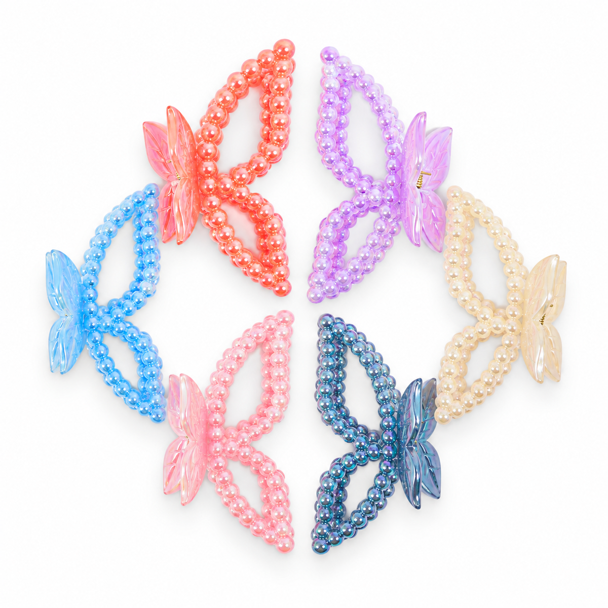 PINZA PARA CABELLO MARIPOSA CON PERLAS