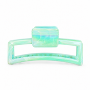 PINZA PARA CABELLO RECTANGULAR EFECTO MÁRMOL
