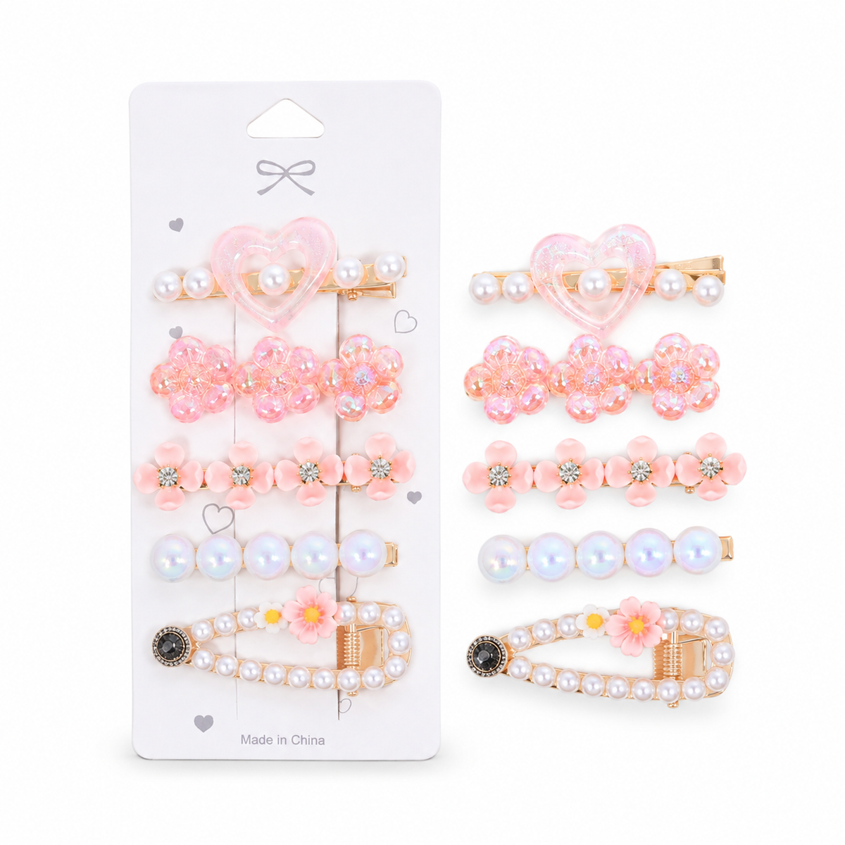 SET X5 PINZAS ROSADAS SWEET