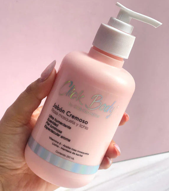 Jabón Cremoso Rosa Mosqueta Click Hair *250ML