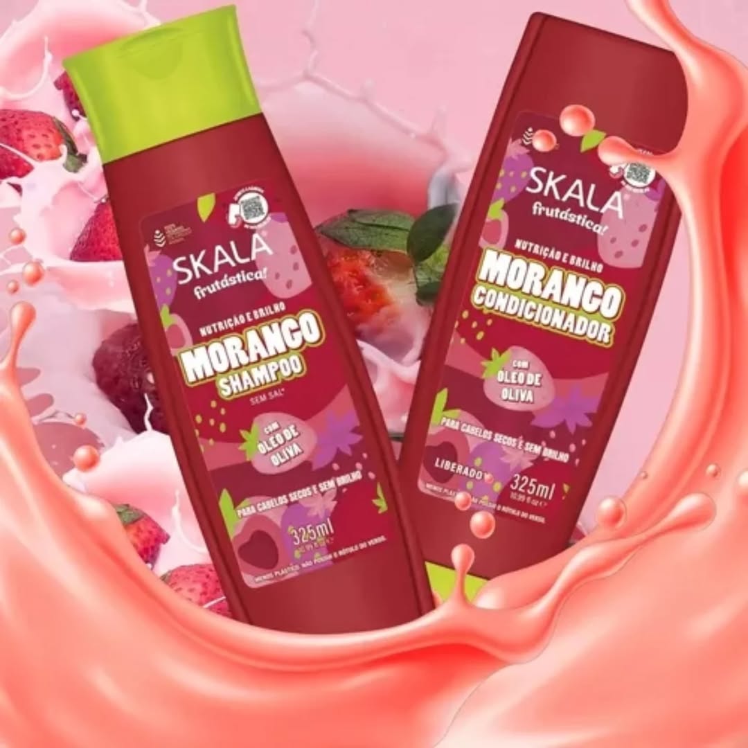 Skala Kit Morango Shampoo+Acondicionador