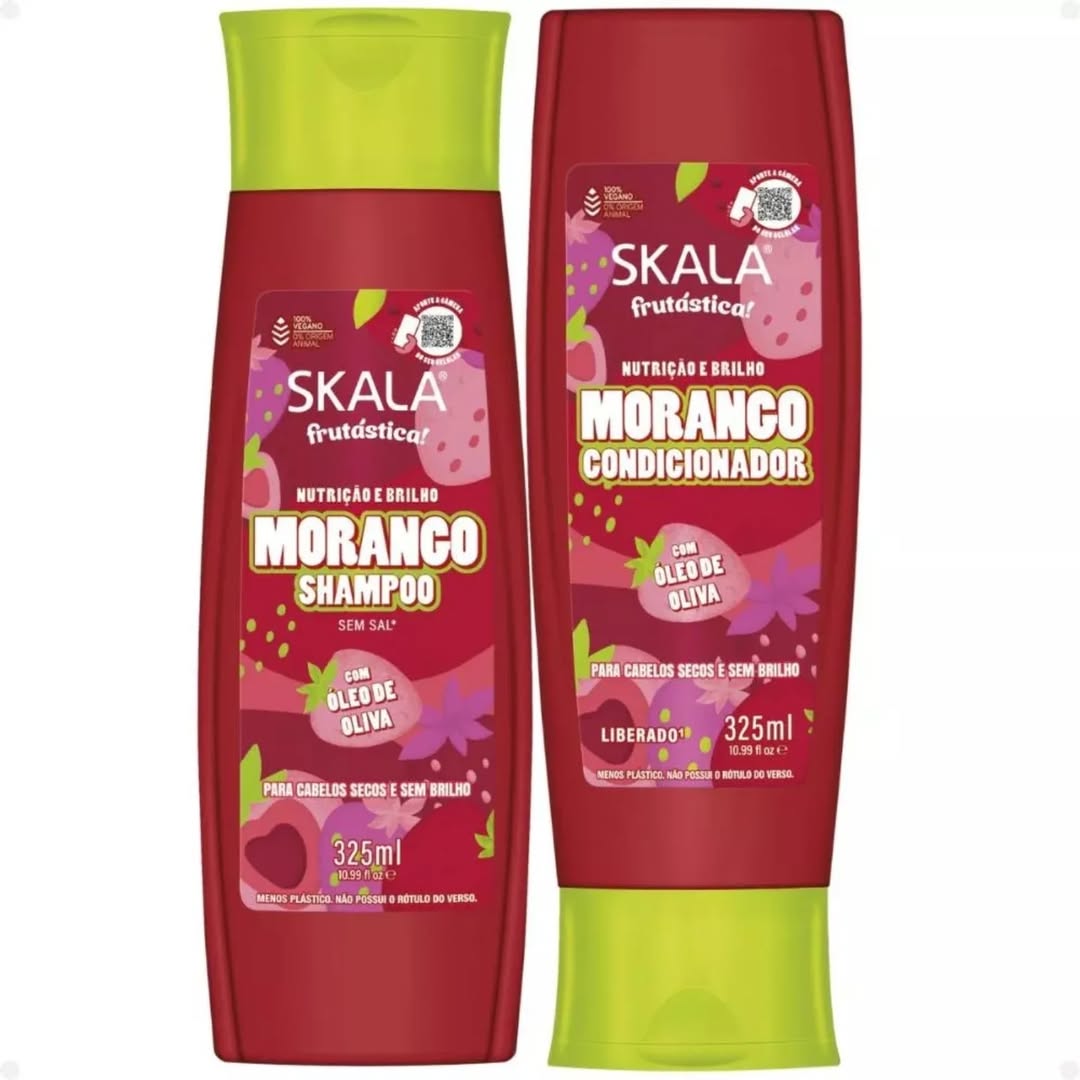 Skala Kit Morango Shampoo+Acondicionador
