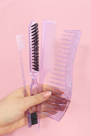 Set de Cepillo Pulidor + Peineta (transparente)