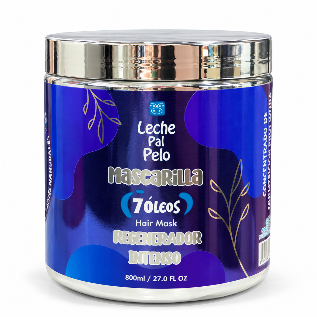 Mascarilla Regenerador Intenso 7 Oleos 800ml Leche Pal Pelo