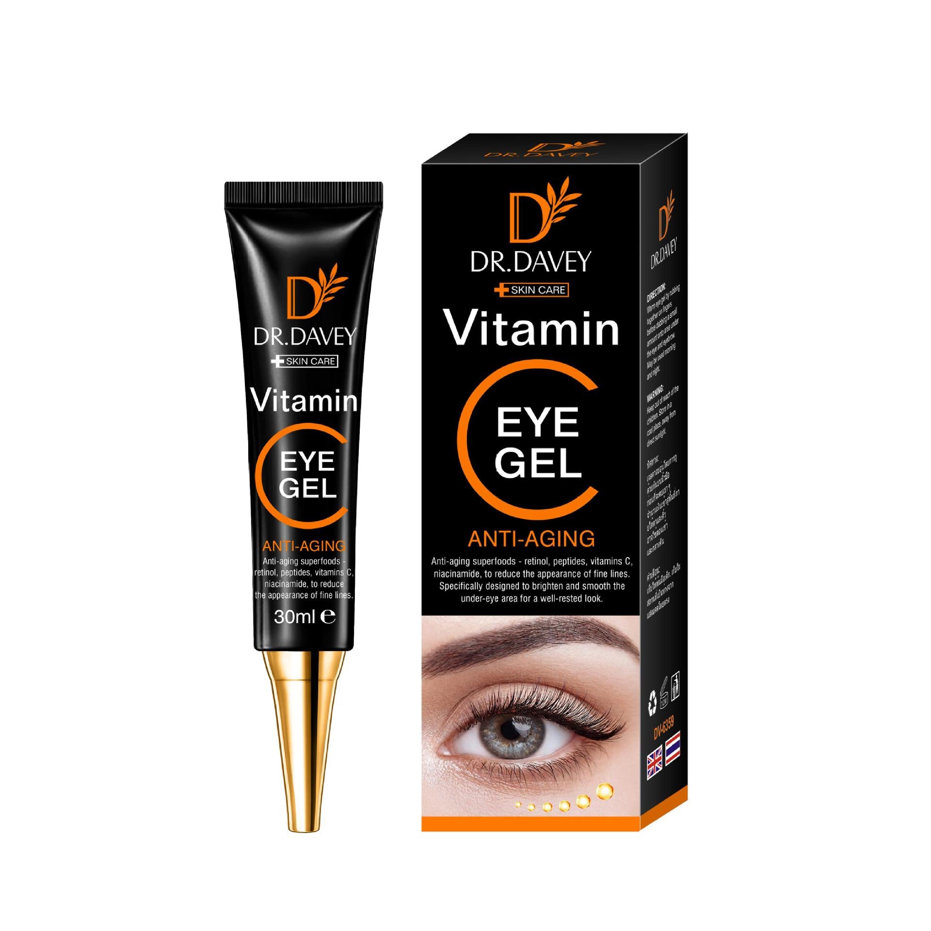 Gel Contorno De Ojos Antienvejecimiento Vitamina C DR. DAVEY