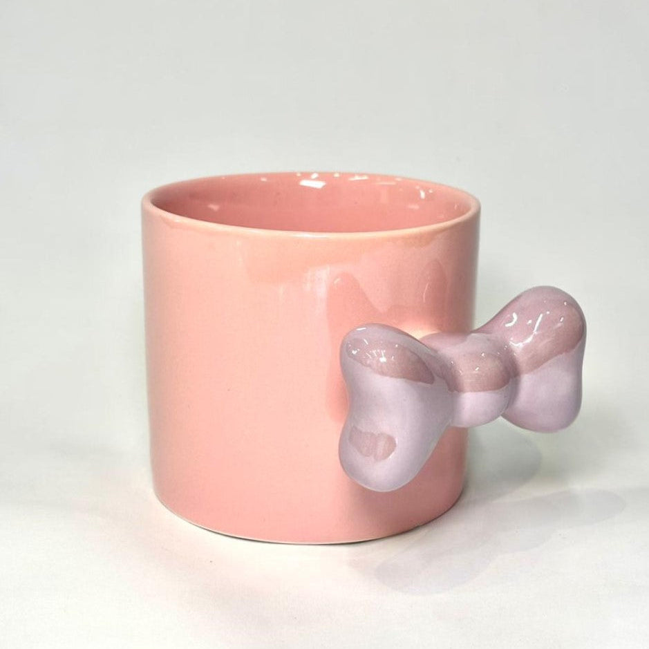 Vaso Cerámica Con  Lazo