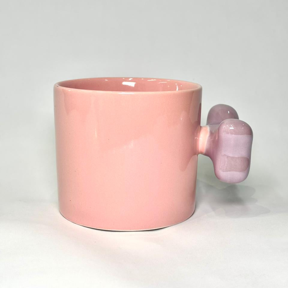 Vaso Cerámica Con  Lazo