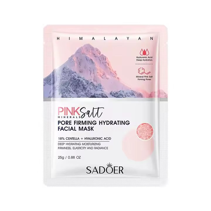 Mascarilla Facial En Velo Sal Rosa SADOER