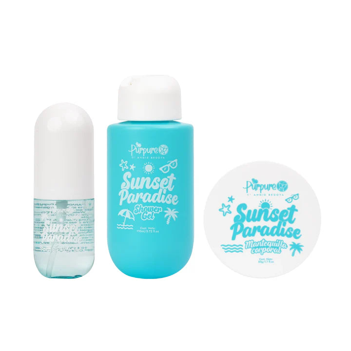 Kit Cartuchera Sunset Paradise Purpure X 3 Productos -0127