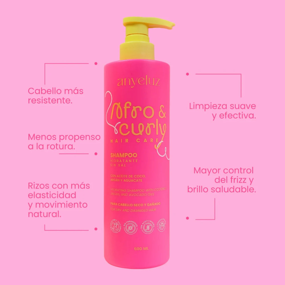 Shampoo Afro Y Curly Anyeluz *600ML*