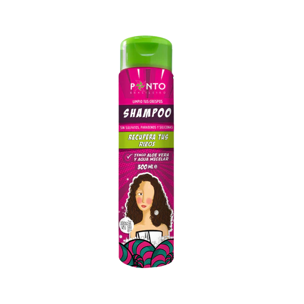 Shampoo Ponto  Crespos Aloe Vera Y Agua  Micelar *300ML*