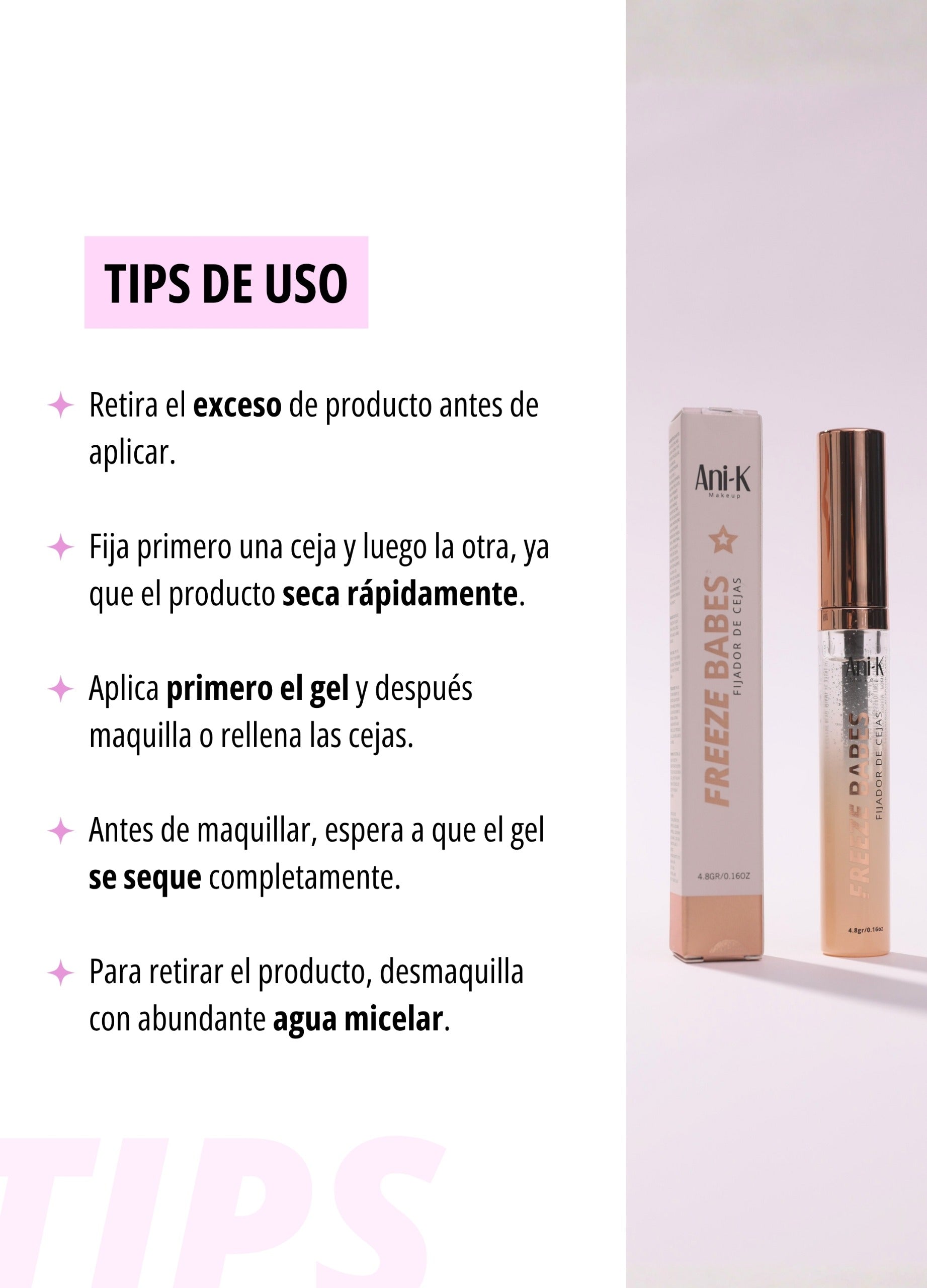 Gel Fijador De Cejas Ani-k Fressze Babes