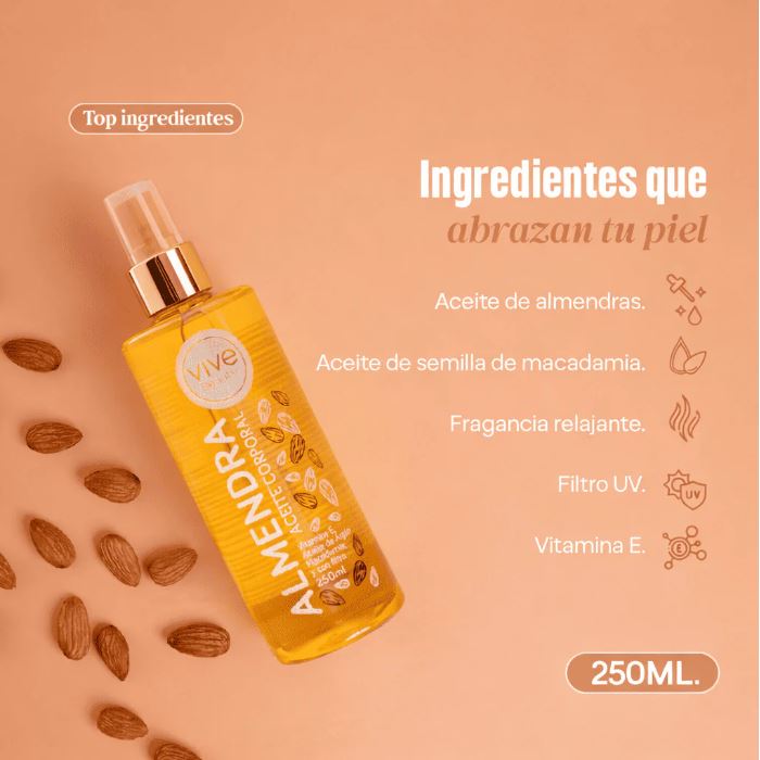 Aceite Corporal Vive Beauty Almendra *250ML*