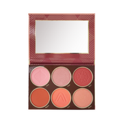 Paleta De Rubores X6 Tonos Atemporal Atenea