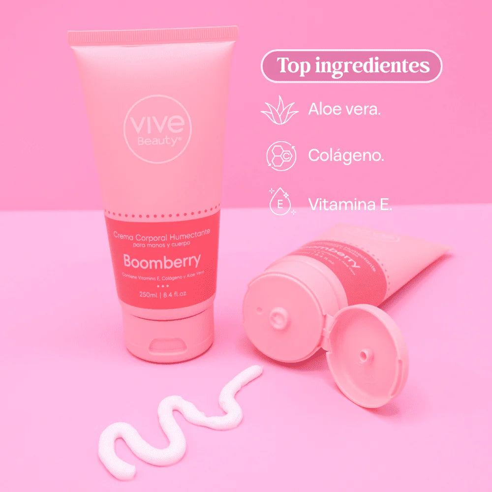Crema Corporal Humectante Boomberry Vive Beauty *200gr*