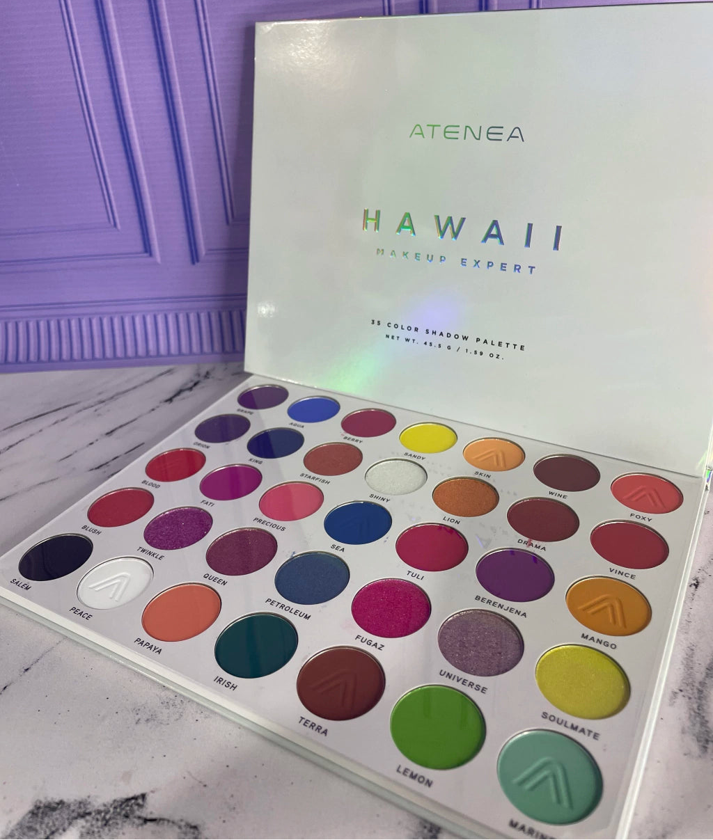 Paleta De Sombras Hawaii Atenea X35 Tonos