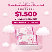 2x1 Mini Toallitas Bloom Desmaquillante Bloomshell