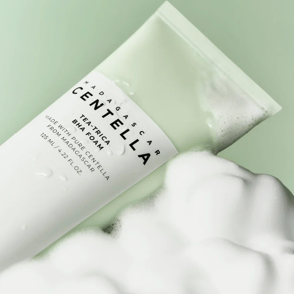 Limpiador Facial Tea Trica BHA Foam Madagascar Centella *125ML*