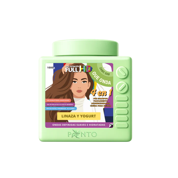 Tratamiento Ponto Full HD 4En1 QUE ONDA (linaza y yogurt) *1000GR*