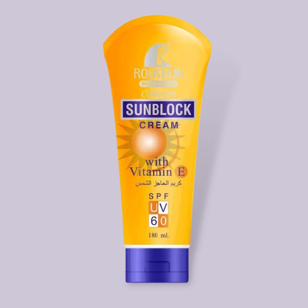Protector Solar 60SPF Vitamina E 180ML  ROUSHUN